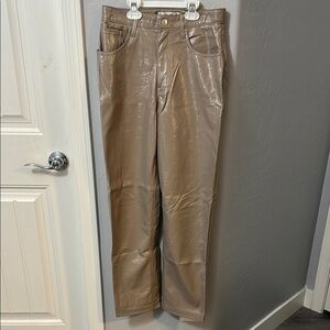 Abercrombie & Fitch Tan High-Rise Pants